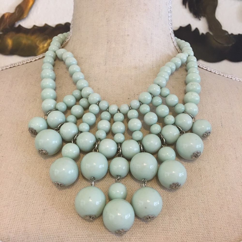 Simple Addiction powder blue beaded necklace